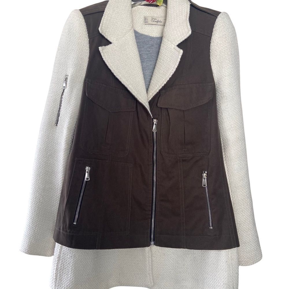 ZARA TRAFALUC Women’s Military Jacket SMALL‎